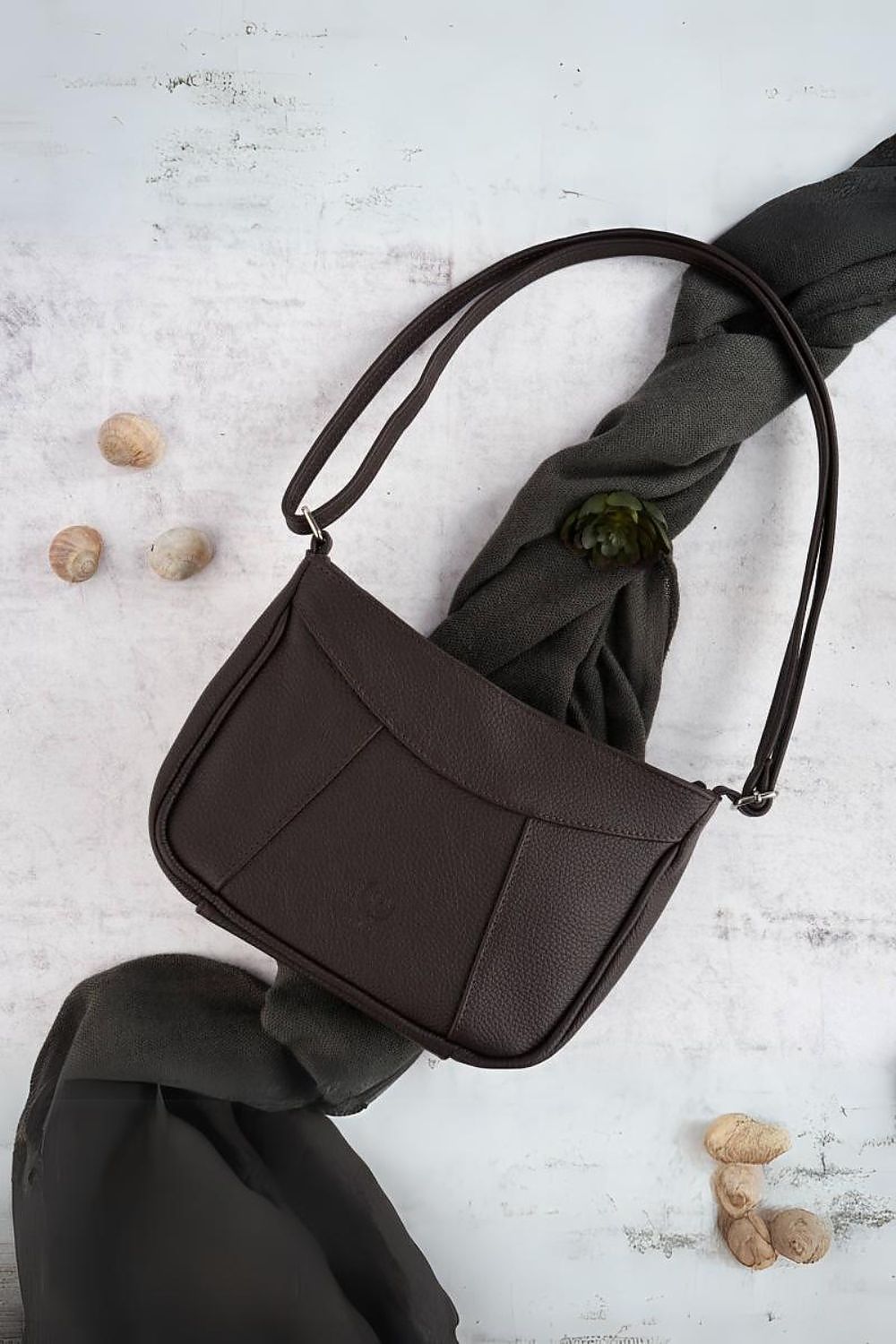 Sac en cuir naturel Galanter