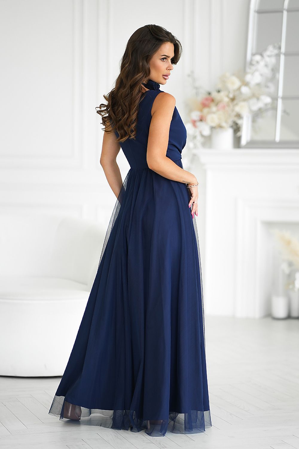 Robe longue Bicotone